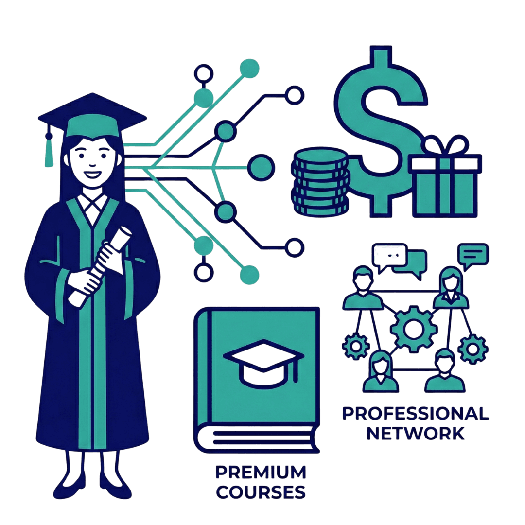 Students collaborating for the Ambassador Program